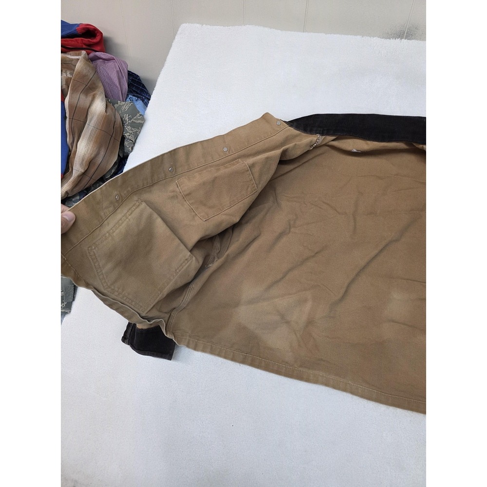 Vintage 80s Carhartt Unlined Brown Canvas Chore Brush Coat Jacket J255‎ - Picture 6 of 11